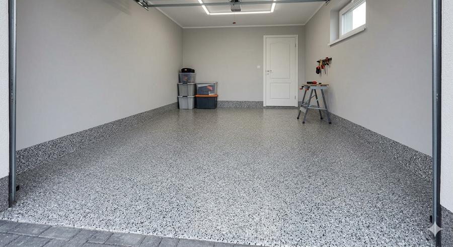 Wizualizacja garażu – płatki dekoracyjne