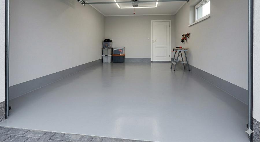 Wizualizacja garażu – jednolity kolor